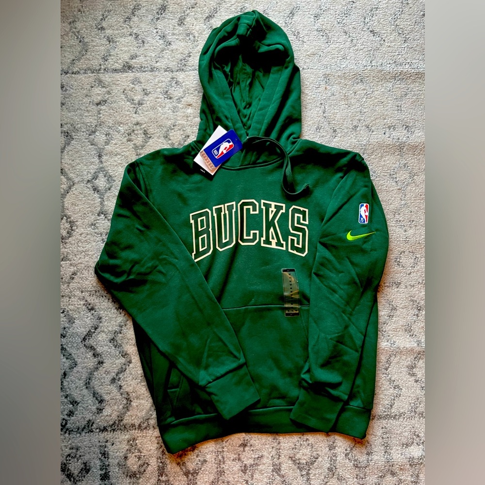 NIKE MILWAUKEE BUCKS CITY EDITION MIXED MOMENT TAPE ESSENTIAL HOODIE [M]